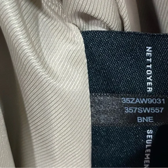 Cole Haan Slick Wrap Coat wool blend size 14 bone color - Picture 10 of 10